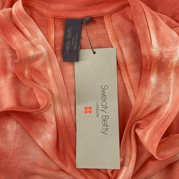 Sweaty Betty Easy Peazy Tie Dye Tank Top Orange Small - Picture 3 of 9